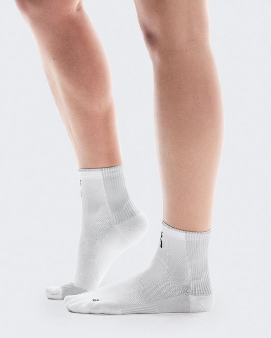 Performance Run Sock Mid White | Glacier - US 6489