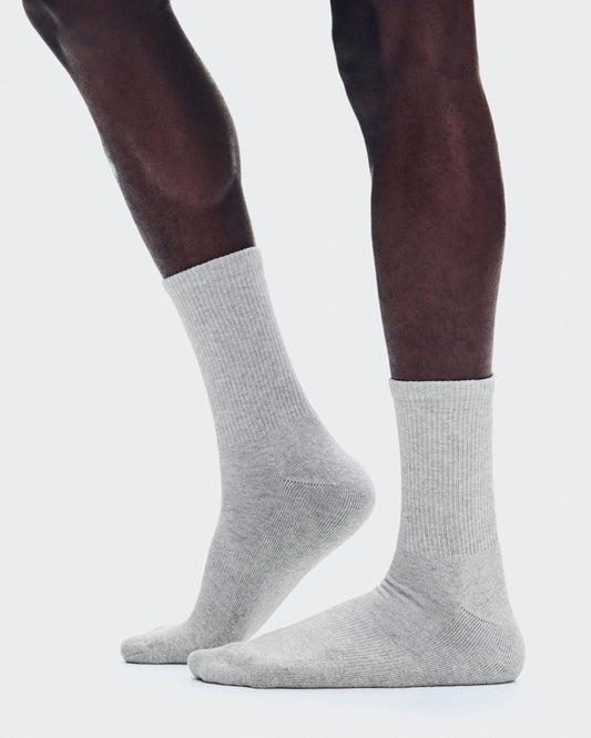Club Sock High 2P Heather Gray - US 8969