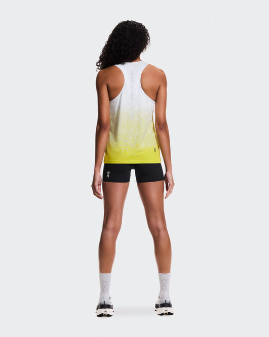 Women's Zero Singlet White | Lime - US 4325