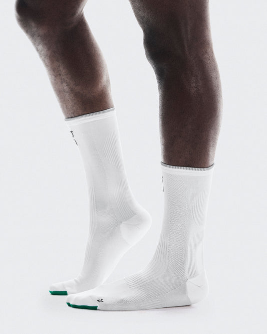Elite Run Sock High White | Ivory - US 6350