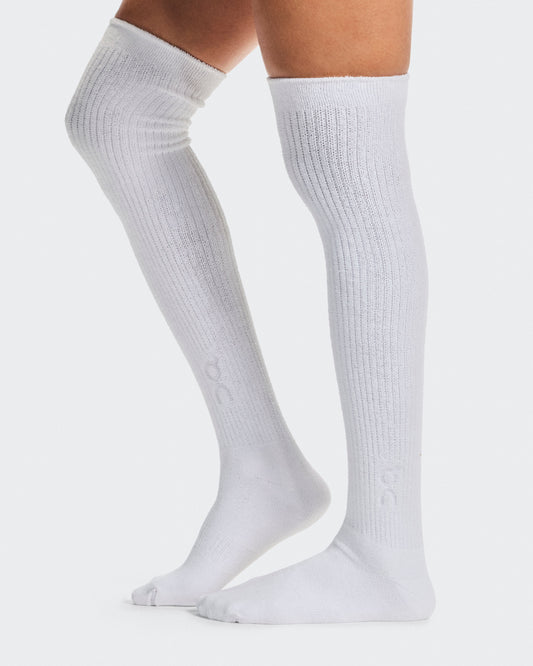 Terry Sock Knee High White - US 8047