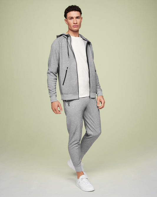 Men's Zipped Hoodie Grey - US 7729
