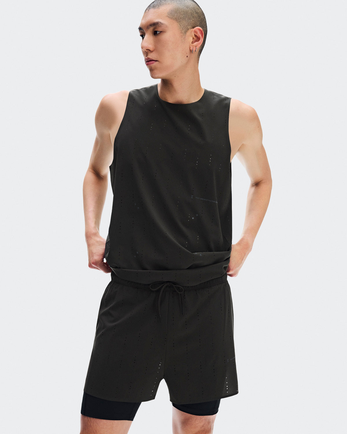 Men's Zero 2-in-1 Shorts PAF Molasses | Black - US 5984
