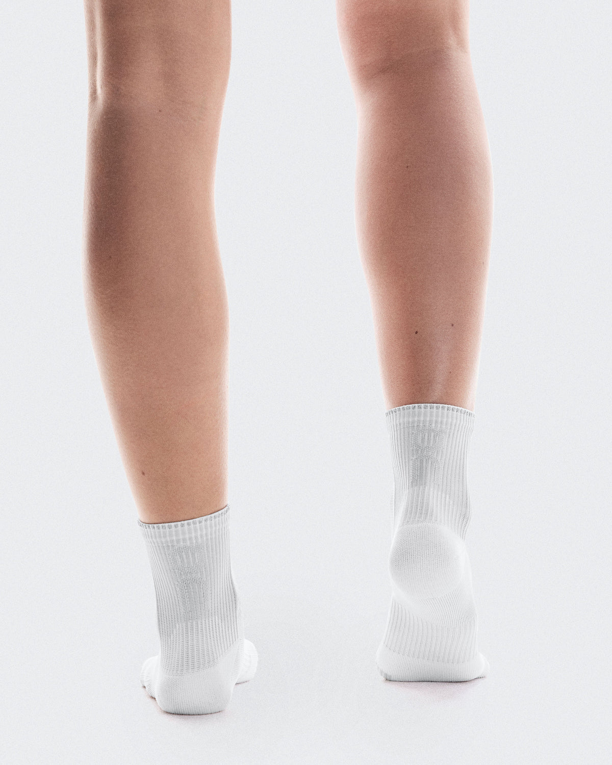 Performance Run Sock Mid White | Glacier - US 6489