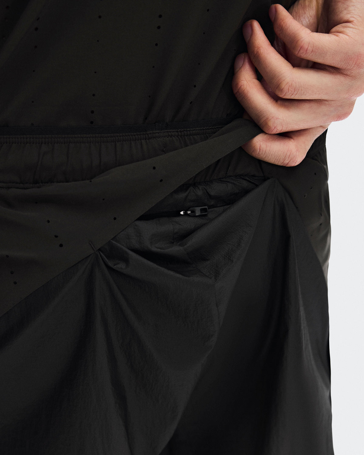 Men's Zero 2-in-1 Shorts PAF Molasses | Black - US 5984