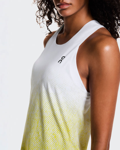 Women's Zero Singlet White | Lime - US 4325